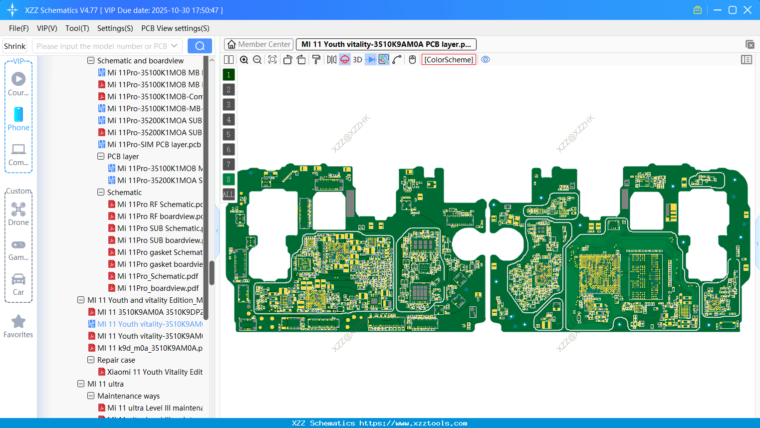 Xiaomi MI 11 Youth Vitality-3510K9AM0A PCB Layer